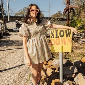 Queen of Sparkles Mini Sequin Collar Dress